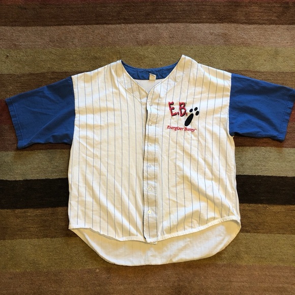 Blue and White Button Down Shirt with Pinstripes - Picture 1 of 3